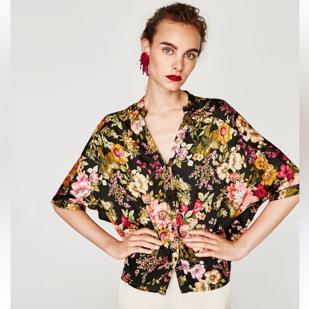 Zara floral top